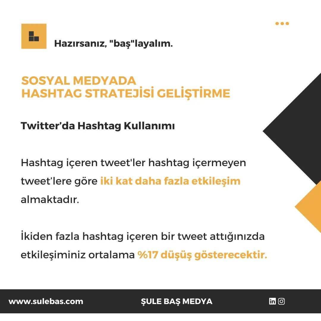 sulebasmedya's tweet photo. Hashtag kullanırken bilmeniz gereken çok önemli detaylar var! 📢

@twitter tarafından yayınlanan 2021 Etkileşim Artırma Kılavuzu'nun markalar için en önemli noktalarını açıkladım. 👩🏻‍💼 https://t.co/j8KhuUQLHo