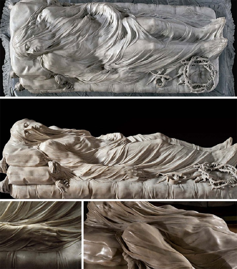 CRCiencia's tweet photo. El extraordinario realismo del velo de la escultura de mármol "El Cristo con velo", obra de Giuseppe Sanmartino (1753), Cappella Sansevero de Nápoles, Italia
#Arte https://t.co/n31dOxD8Za