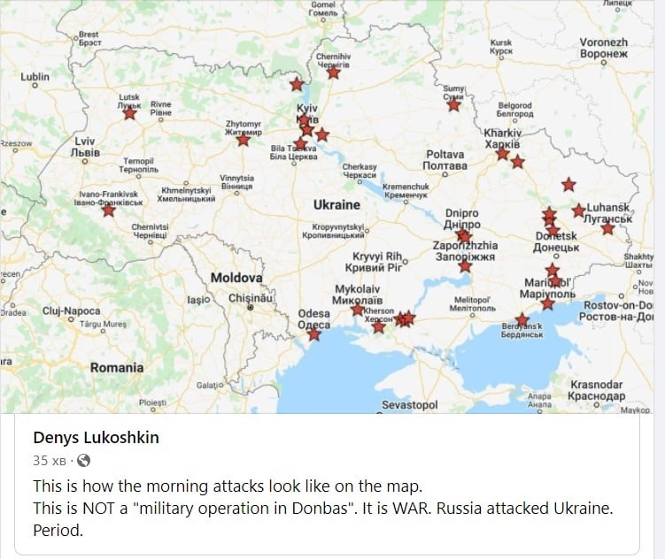 JorgUK's tweet photo. Got this map from a pastor friend in Kyiv this morning.
At this terrible time we need to stand beside our friends in prayer. #UkraineInvasion https://t.co/fcWzt9VhEf