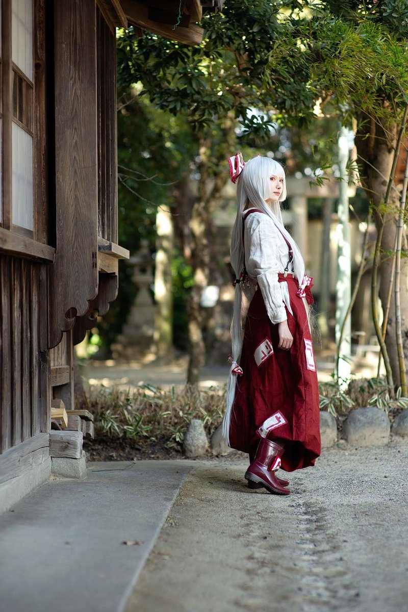 東方Project 藤原妹紅 コスプレ衣装 ウィッグ コスプレ その他
