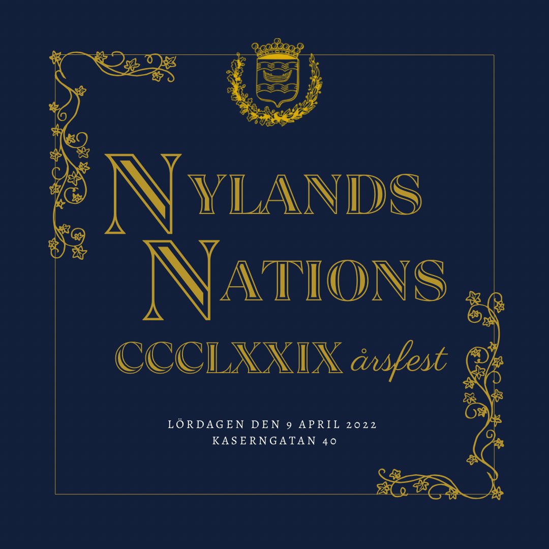 NylandsNation's tweet photo. Äntligen blir det årsfest igen! Den allmänna anmälan öppnar 14.3 kl.12 https://t.co/kZ3X6J0zlg