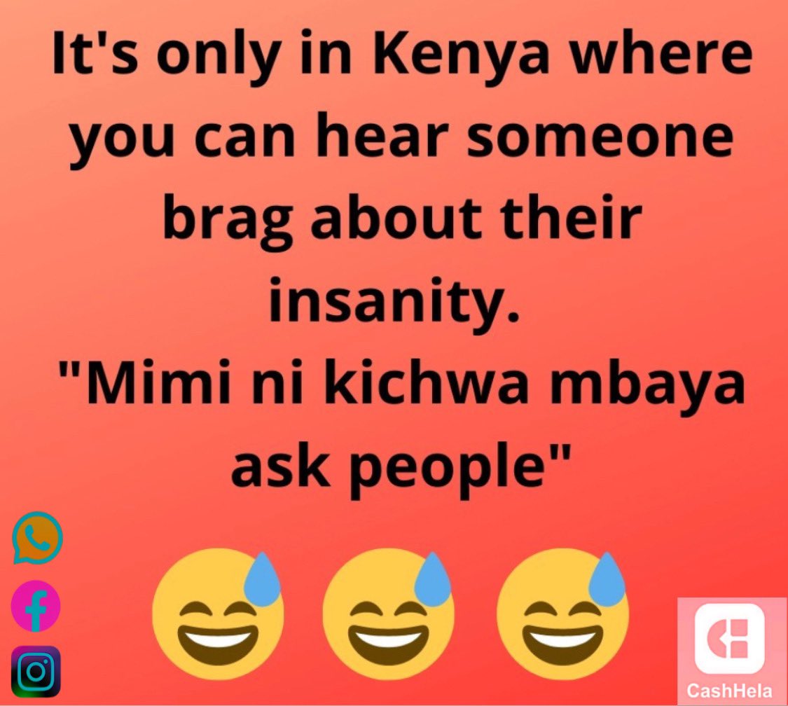 CashHela's tweet photo. Kenyan slang shenanigans 😹, Stay Tuned at Cashhela Mobile loan. #ThinkingThursday #instantcreditwhenyouneedit #WeRiseByLiftingOthers #bestloanapp
https://t.co/OM1aUfWaSY https://t.co/2e01p4nfi0