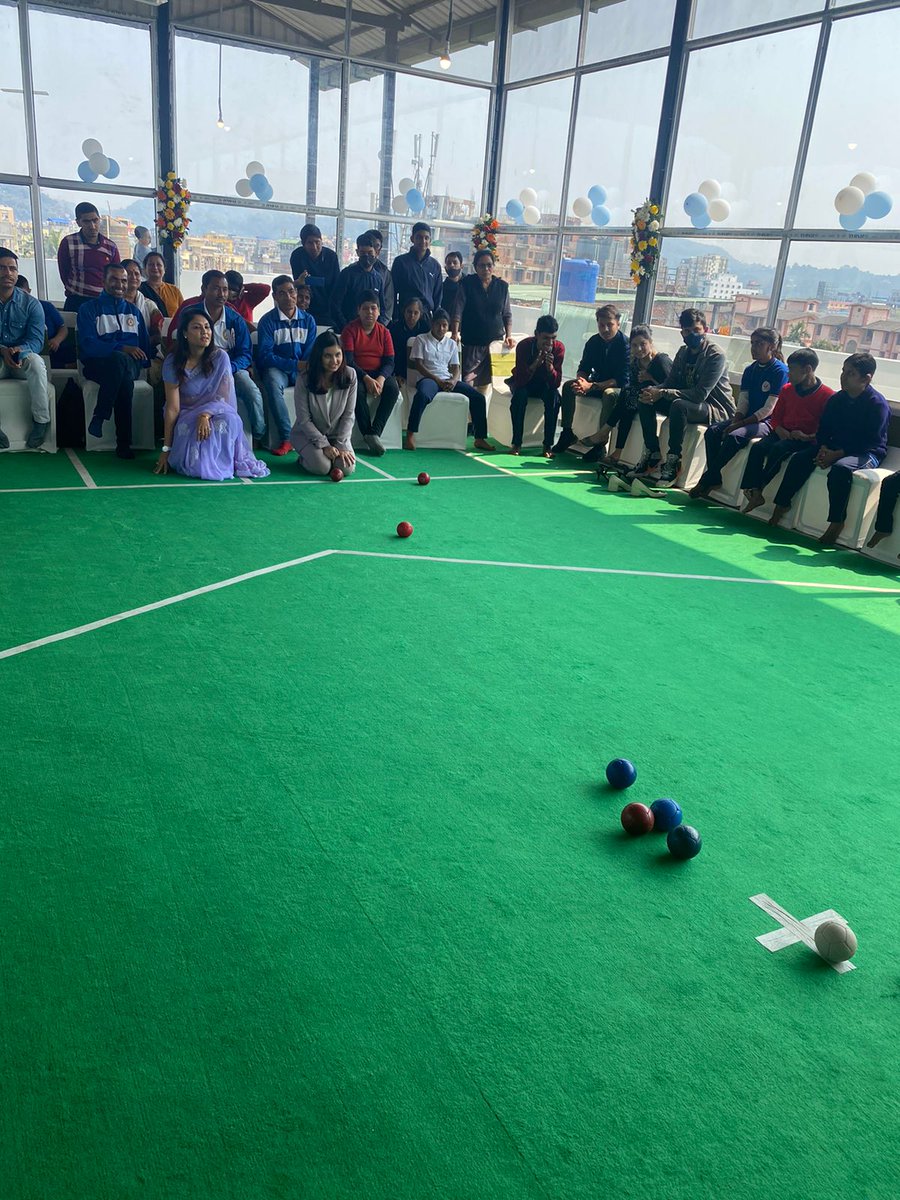 rinikibsharma's tweet photo. Proud moment for a mother. 1st Para Boccia Training Centre of the Northeast was inaugurated by the hands of daughter Sukanya at Udayachal today. A much-needed fillip to Paralympic sports in our region. https://t.co/lNhLcKFHz1