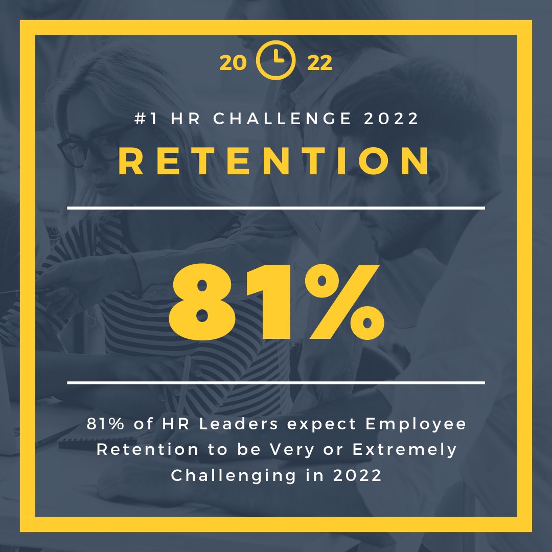 Gary_Purcell's tweet image. The #1 HR Challenge that HR Leaders expect for 2022 is Retention.

Click out our blog with the full list of HR challenges:
hubs.ly/Q014tsVR0 #hr #hrtrends2022 #hrchallenges2022