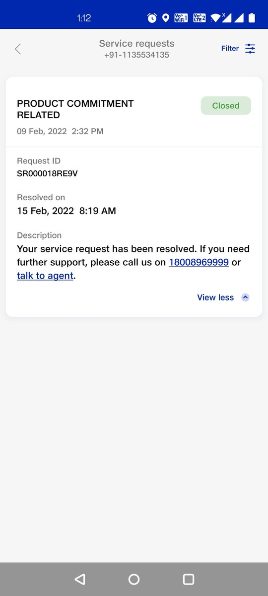 srvkmr05's tweet photo. Dear @JioCare @sandipdas @Sunilshukla Stop fooling people with your wrong commitment, I have been told that you will be getting full refund at the time of cancellation, and now your team is denying for it. Seriously I'm done with the follow ups. #wrongcommitment #Jiodown https://t.co/S5cXTBHjB6