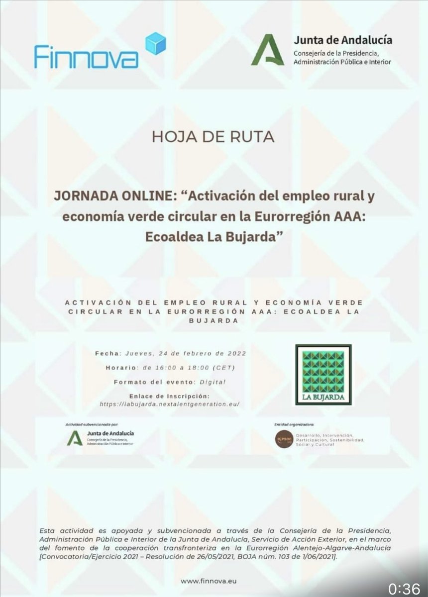 Esta tarde participaremos de la mano de nuestro coordinador <a href="/raulsanto/">raul santos</a> en esta jornada on line en la que hablaremos de nuestro modelo de #TRI y su papel en la Ecoaldea La Bujarda.
#territorioruralinteligente