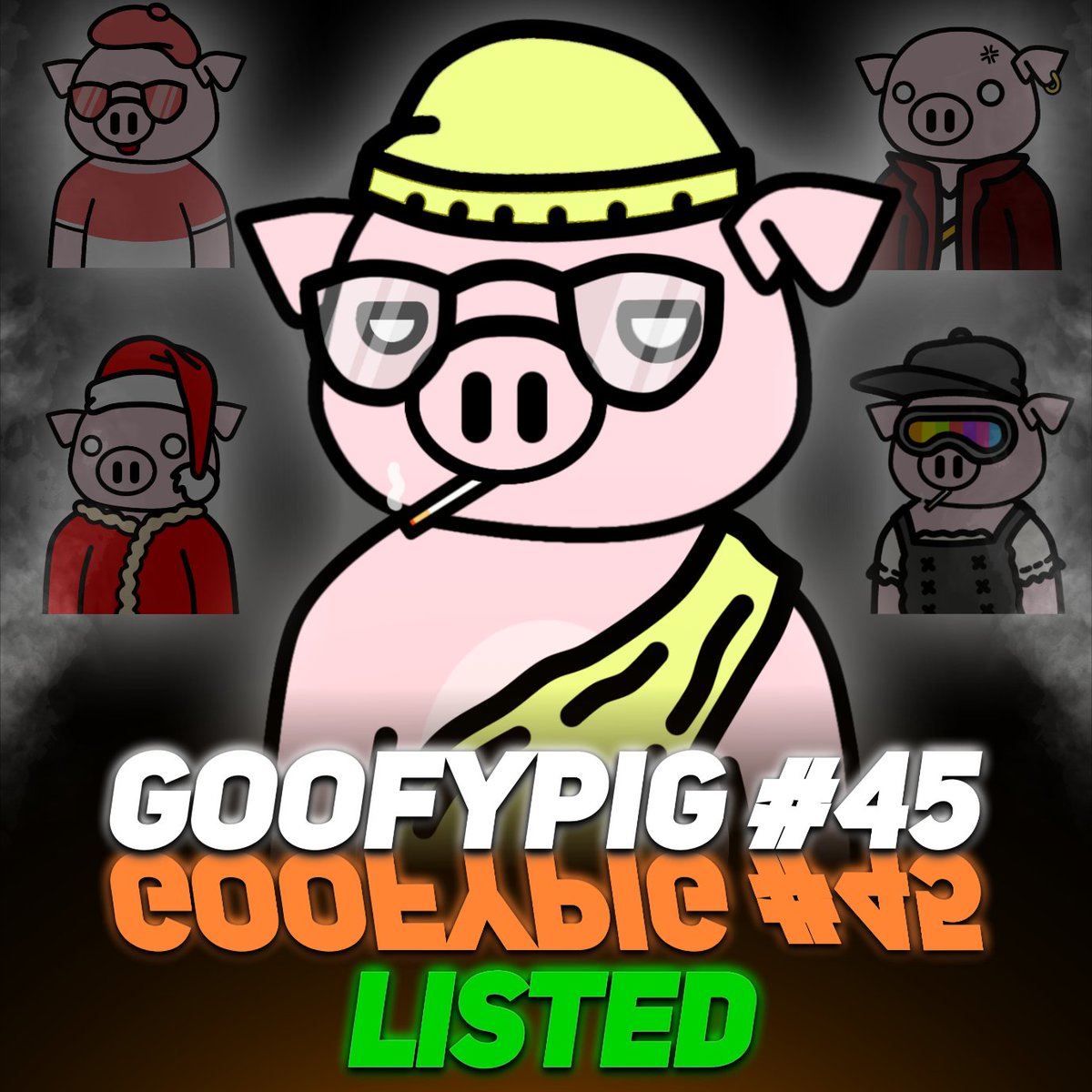 goofypigs's tweet photo. GoofyPigs 🐷🚀 #40 available on @opensea 

Get one just for 0.01 ETH

Collection link in my profile Bio!

_

Go follow us on Twitter and Discord and also visit our website to explore more about GoofyPigs 
 
 💲👉🏻Link in Bio👈🏻💲
_

Follow @goofypigs for more!
_
#nfts #nft #nftart https://t.co/d82aqfAgFU