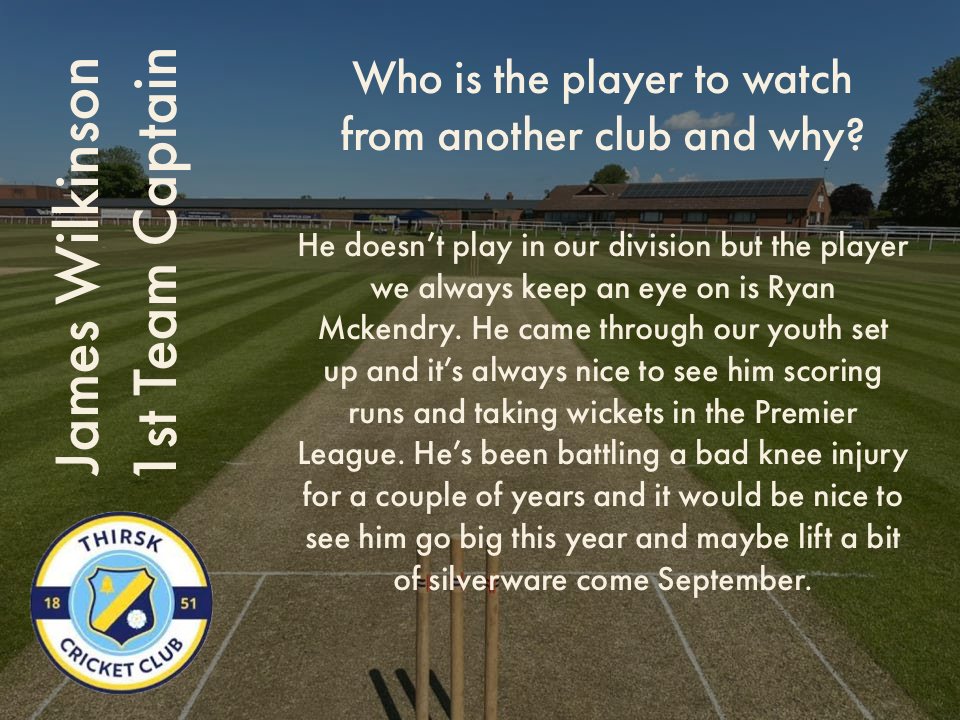 YPLNCricket's tweet photo. A great read from @ThirskCC (Thirsk Cricket Club) today and James Wilkinson with his #CaptainsView for 2022! https://t.co/20roma3VmP