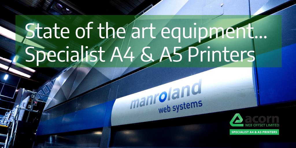 MattAcornCarry's tweet photo. Our state of the art #print equipment offers faster printing, lower energy consumption and the industries best colour &amp; folding control, all under one roof at @AcornWebOffset 

#printmedia #magazines #catalogues #brochures #lithoman #sustainableprinting https://t.co/tQiCcoXX4k