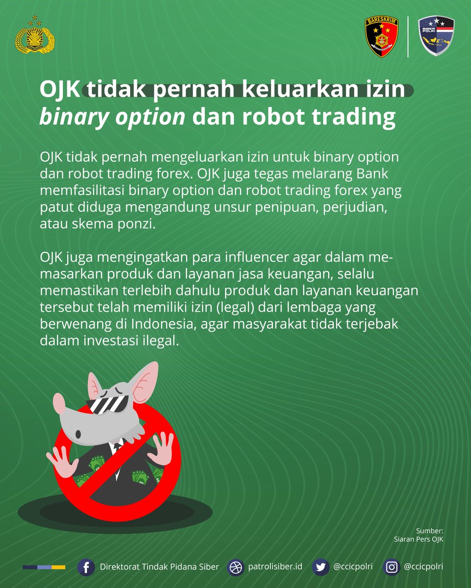 Direktorat Tindak Pidana Siber Bareskrim Polri tweet media
