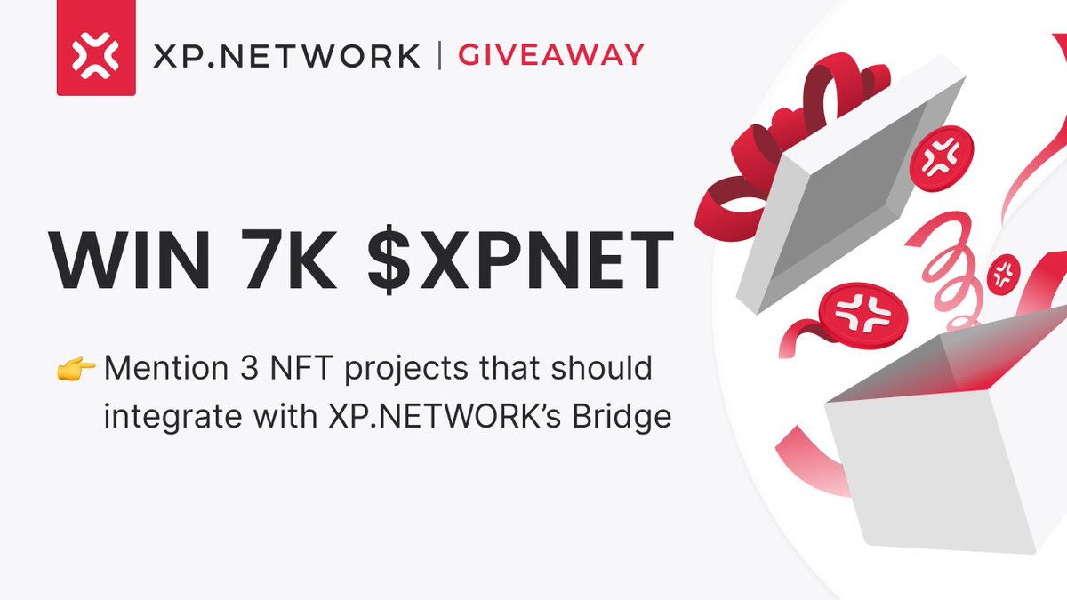 xpnetwork_'s tweet photo. Knee deep in the NFT world? this #XPNETGIVEAWAY is for you!
mention/tag 3 NFT projects that you think we should integrate with and you might win 7000XPNET!
Easy, peasy with some lemon squeezee :)
What r u waiting for? get cracking! https://t.co/xioAwdjxgP