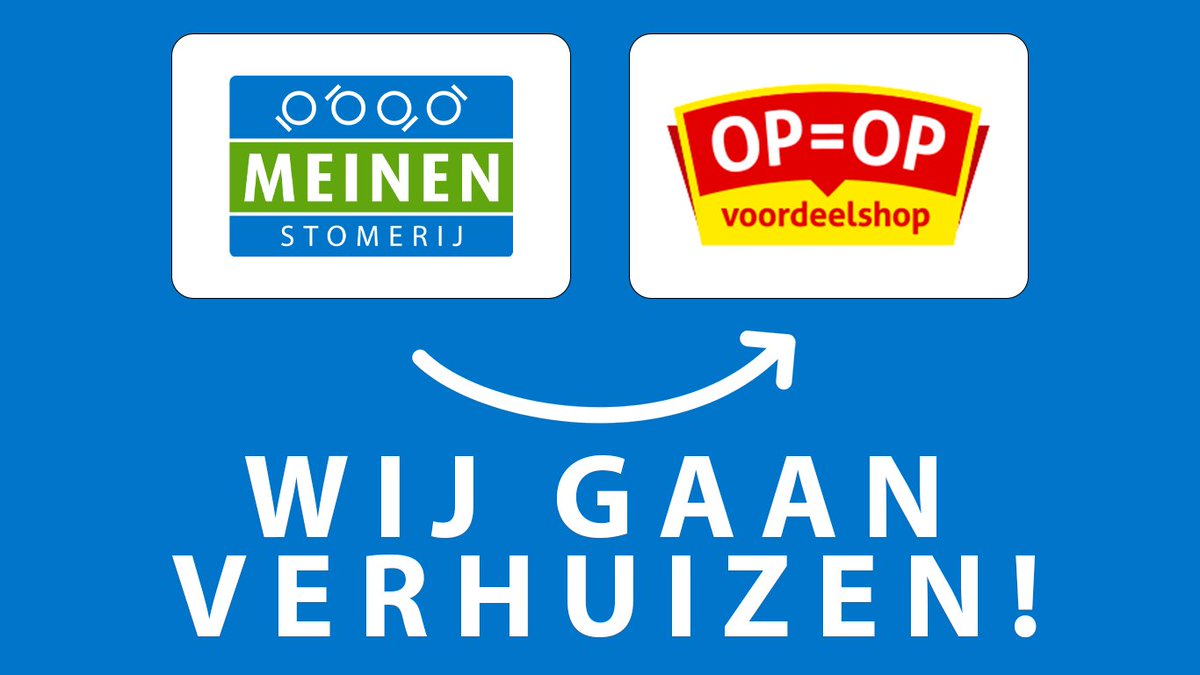 Na 65 jaar komt er een einde aan een tijdperk.

Vanaf 1 april wordt OP=OP Voordeelshop het Pick Up Point voor Meppel!

#Meppel #stomerij #verhuizen