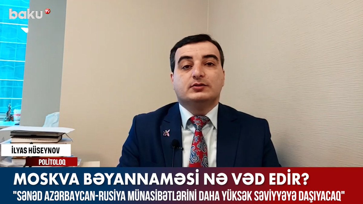 HuseynovIlyas's tweet photo. What does the #MoscowDeclaration promise?
The document will raise #Azerbaijani-#Russian relations to a higher level
In detail: https://t.co/DkaBh7nAC0 https://t.co/8sBJI5iy96