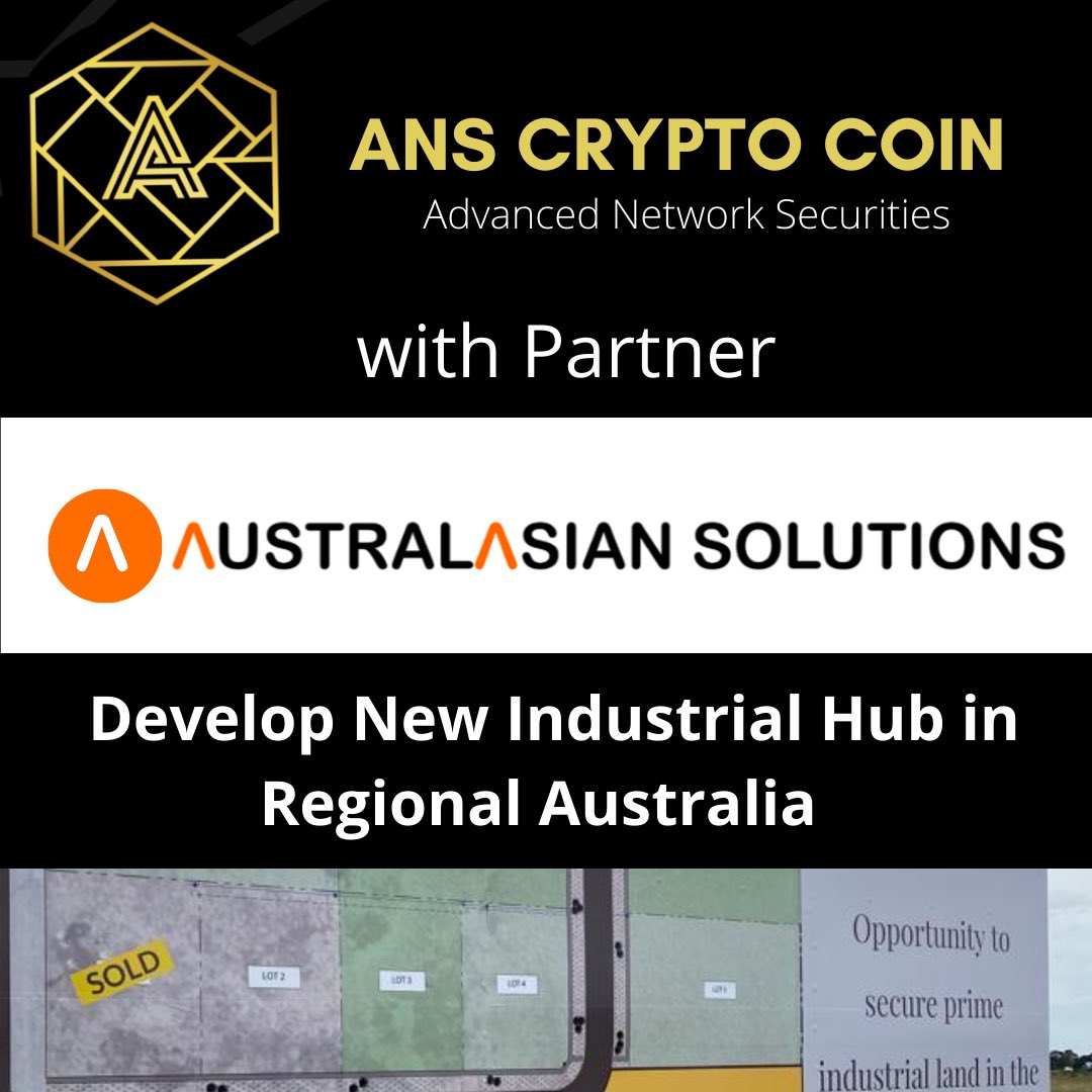 CoinAns's tweet photo. ANS CRYPTO COIN &amp; Partner Australasian Solutions New Industrial Hub Development Approval Granted. #anscryptocoin #industrial #hub #development #Australia #victoria #approval #granted #cryptocurrency #asset #projectmanagement #melbourne #progress #land #industry #advance #commerce https://t.co/HytIPBI6R6