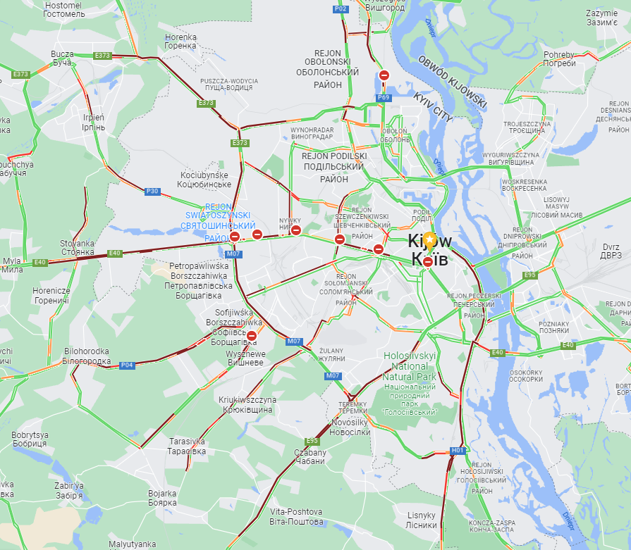 piotrss's tweet image. 🚗#Kijów #Kiev wg #GoogleMpas.