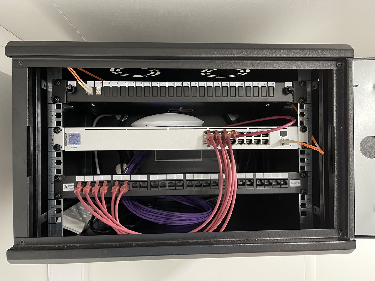 aboutITtweets's tweet photo. 1st phase of a network installation for a new client. Multiple locations on site with a fibre backbone - managed switch and WiFi into our central portal for ease of management. 2nd phase install starting today 😊 Lots of fun with the fibre splicer and network tester! https://t.co/06PVHgHzWy