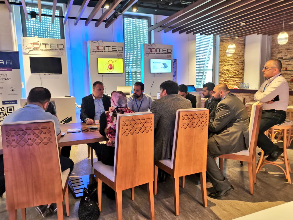 intajICTJO's tweet photo. #Eversheds Principal Associate Mr. Samer Hamzeh visit to #JOITED Expo to provide advice to #Jordanian exhibitors on  #corporatestructuring &amp; #restructuring, #regulatory #licensing and #freezone activities 
@ESrealestatelaw
@ESgloballaw
#Expo2020Dubai @expo2020jo https://t.co/iQlS85bPJx
