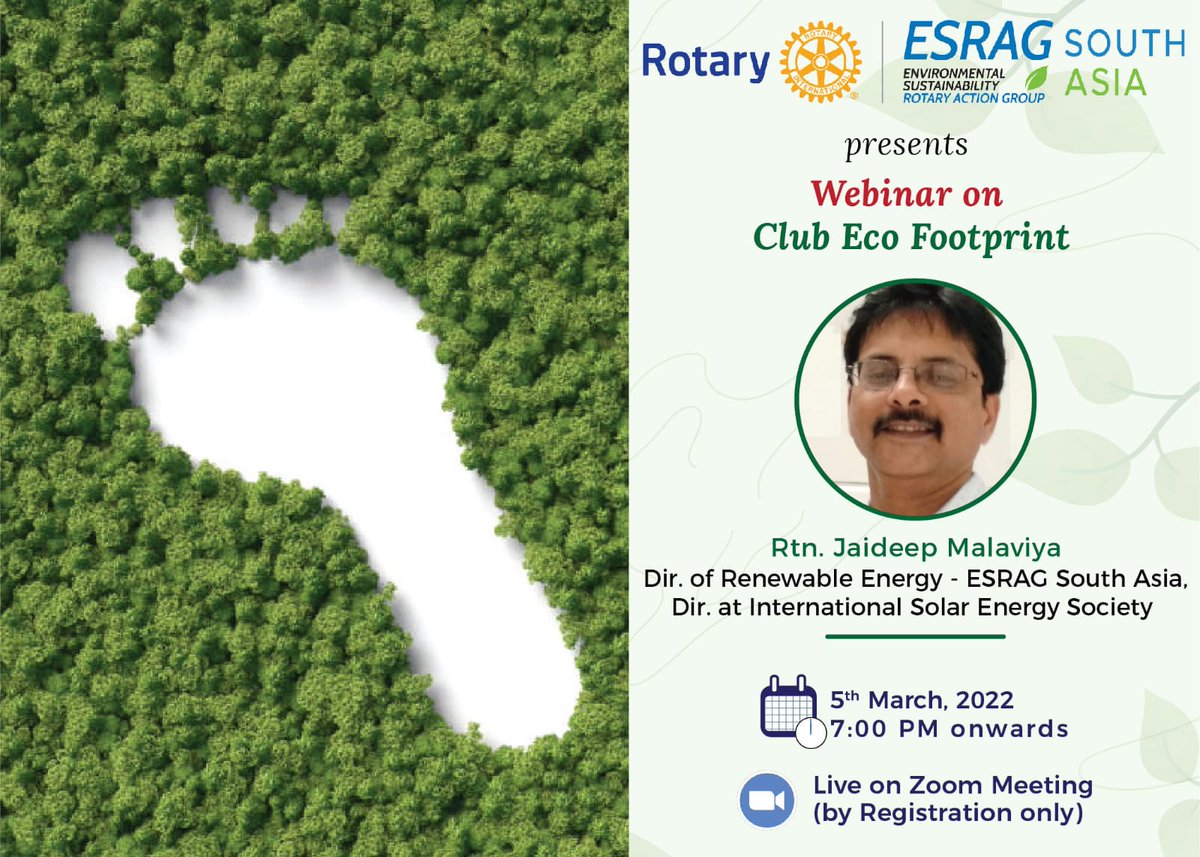 #Rotary #carbonfootprint #ESRAG