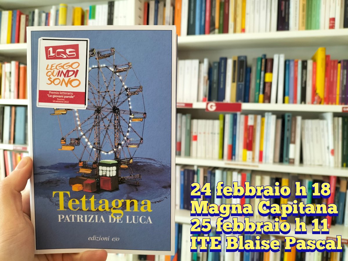 ubikfoggia's tweet photo. #LeggoQuINDISono
#legiovaniparole
premio per l'editoria indipendente VII edizione 

Oggi, 24 febbraio, ore 18, in Biblioteca di Foggia #LaMagnaCapitana
#Venerdì25febbraio alle 11 @patrideluca al #BlaisePascal

@patrideluca #Tettagna @EdizioniEO https://t.co/IQ80ZkzzLC