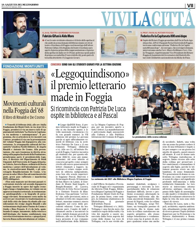 ubikfoggia's tweet photo. #LeggoQuINDISono
#legiovaniparole
premio per l'editoria indipendente VII edizione 

Oggi, 24 febbraio, ore 18, in Biblioteca di Foggia #LaMagnaCapitana
#Venerdì25febbraio alle 11 @patrideluca al #BlaisePascal

@patrideluca #Tettagna @EdizioniEO https://t.co/IQ80ZkzzLC