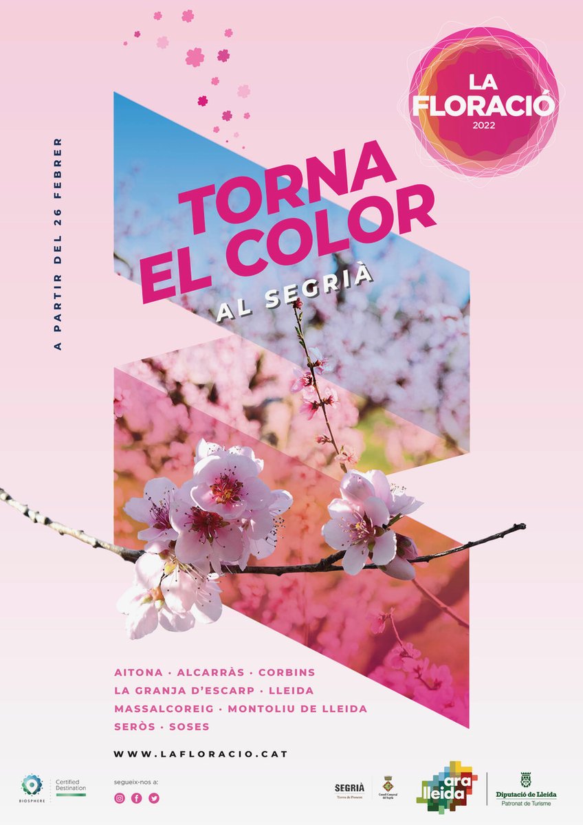Sosesenflor's tweet photo. A partir del 26 de febrer vine i gaudeix de la Floració a Soses. @SegriaTurisme @aralleida @postudelleida @AjSoses https://t.co/7XEqhsrfiz