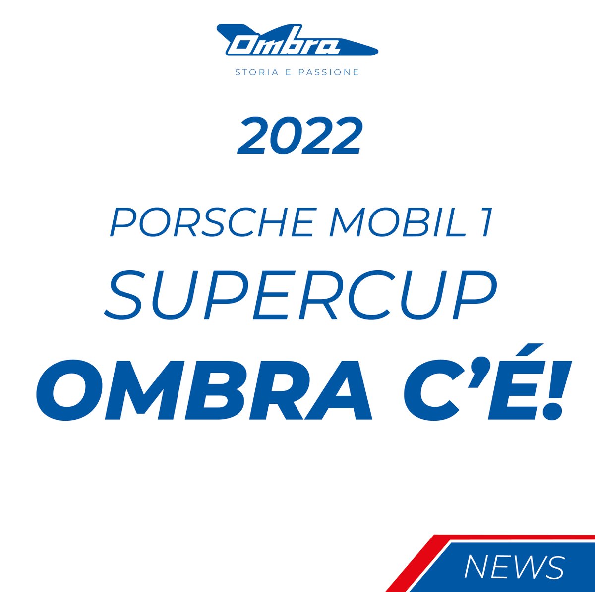 Porsche Mobil 1 Supercup  2022:
Ombra entra a far parte della più prestigiosa delle serie Porsche.
Un altro degli obiettivi è così raggiunto, a breve la line-up dei piloti.
#ombraracing #storiaepassione #stagione2022 #porschesupercup