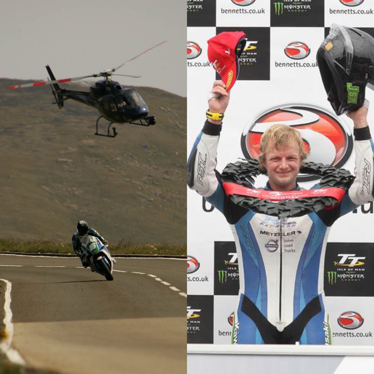Lintinracing's tweet photo. #ThrowbackThursday back to 2015, the day when the magic happened. I was able to out run a helicopter to become a member of a special group and take the top step at the TT. #1sttime #lightweightTT https://t.co/wFm1liar0M
