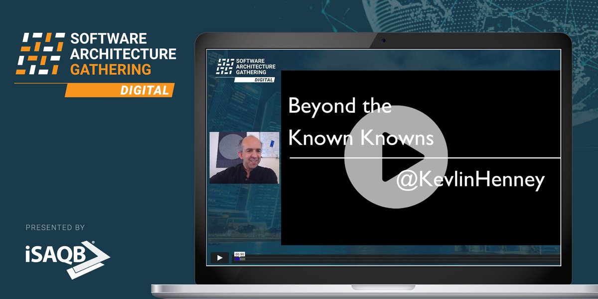 sag_conference's tweet photo. ๐ฅ New on YouTube: @KevlinHenney with his 2021 #SAGconf keynote "Beyond the Known Knowns", which provides interesting insights into the relationship of knowledge to #software. Watch now: https://t.co/KocNWqWHsr
#SoftwareArchitecture
#SoftwareArchitectureGathering https://t.co/MdfytFDDw6