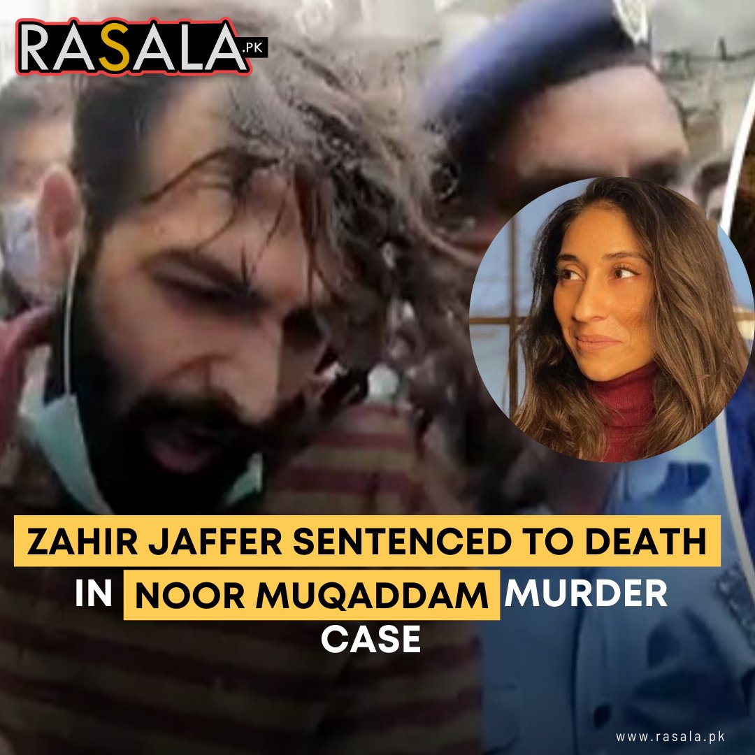 rasalapk's tweet photo. 𝗕𝗥𝗘𝗔𝗞𝗜𝗡𝗚
#ZahirJaffer sentenced to death in #NoorMuqaddam murder case. Details to follow. https://t.co/Av2tKA0uyL