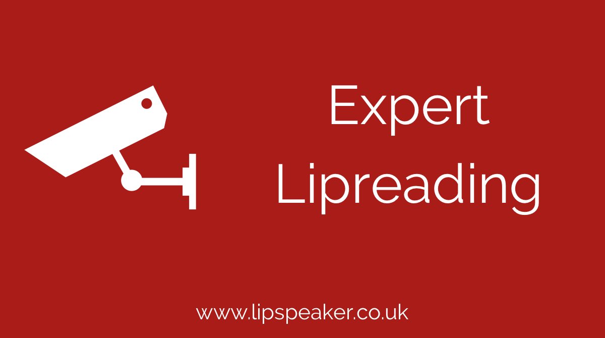 LipspeakerUK's tweet photo. Our #ExpertLipreader team have been busy recently working with #police, #security teams, and #news outlets. Our specialist professionals provide access to information when there is no audio. Never heard of #ExpertLipreading visit our website for more info
https://t.co/WSFrhSrQy7 https://t.co/D7sRbkFBXa