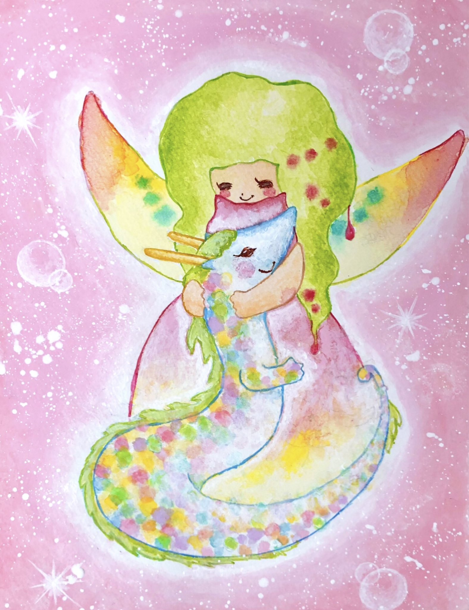 Chisa 優しい世界 アクリル画 天使イラスト 妖精イラスト 龍イラスト イラスト Colorfulrhythm カラフルリズム スピリチュアル T Co 1knciuhao3 Twitter