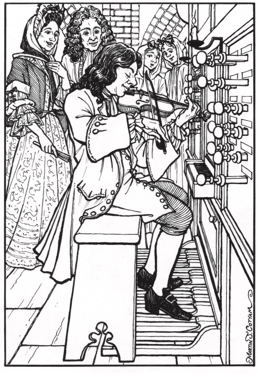 What is known about Nicolaus Bruhns? He might have been able to play the violin and the organ pedals at the same time. John Sayer explores his work and legacy in the March issue. #organ #organist #pipeorgan #organistsofinstagram #organistslife #musician #music #musichistory