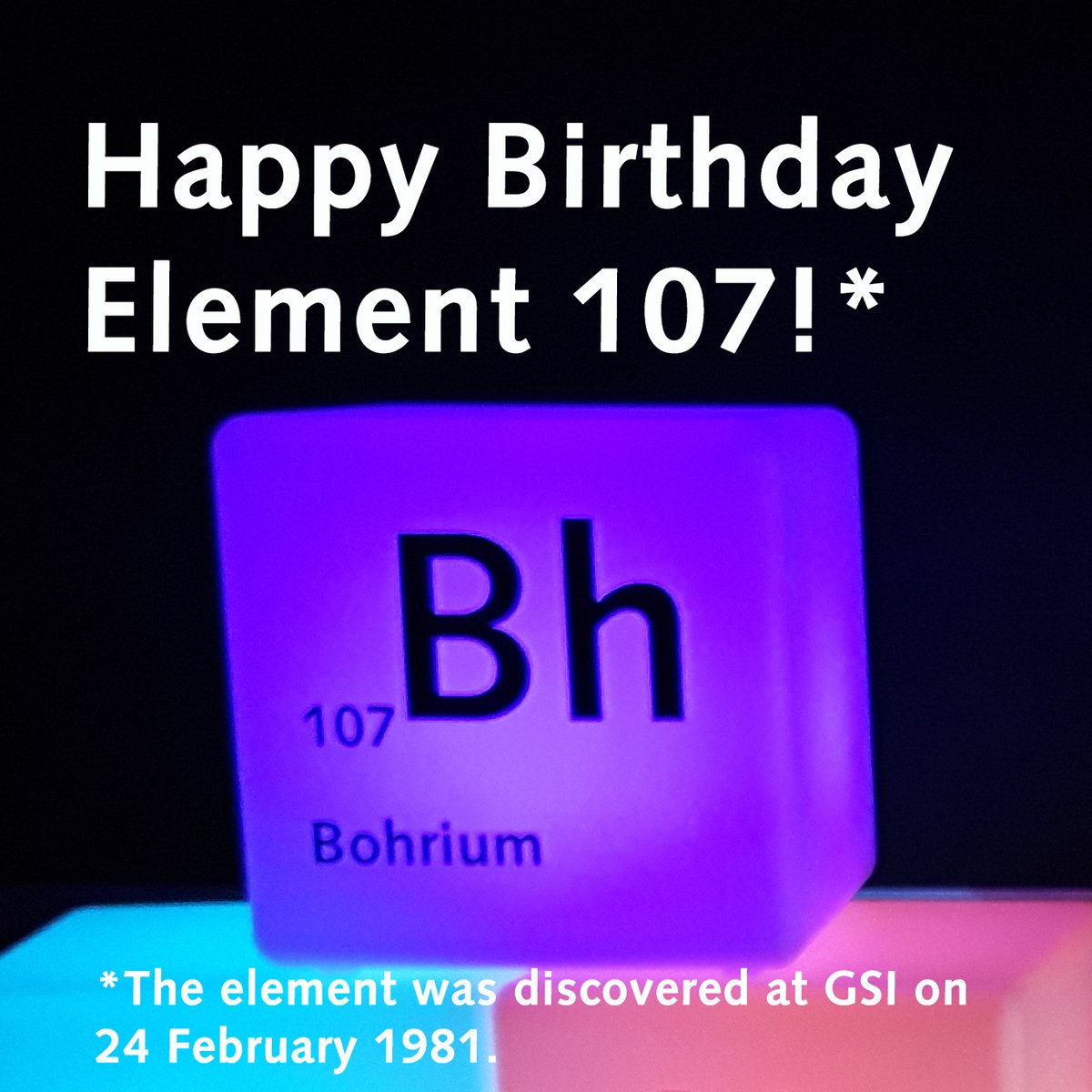 #OnThisDay A new #element from chromium and bismuth: #Bohrium was the first element discovered in #Darmstadt. Five more discoveries followed. But are all elements already known or could there be more in the periodic table? ➡️ youtube.com/watch?v=bmWu1p… © GSI/FAIR