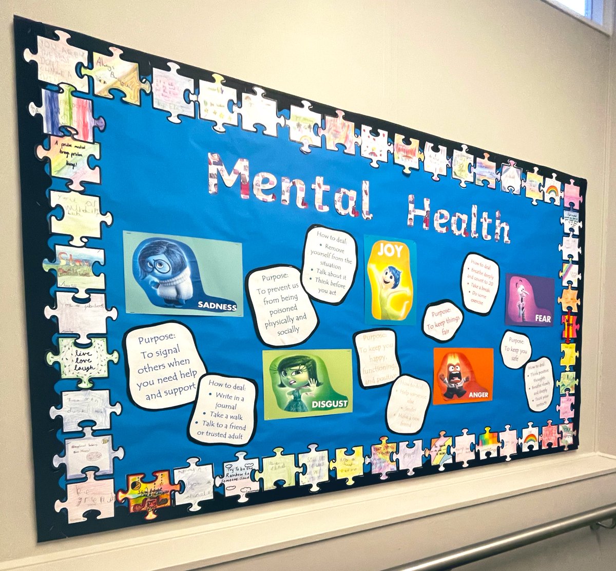 MrsShort22's tweet photo. Loving my #insideout inspired display board. It’s okay not to feel okay! https://t.co/4adR1pCLek