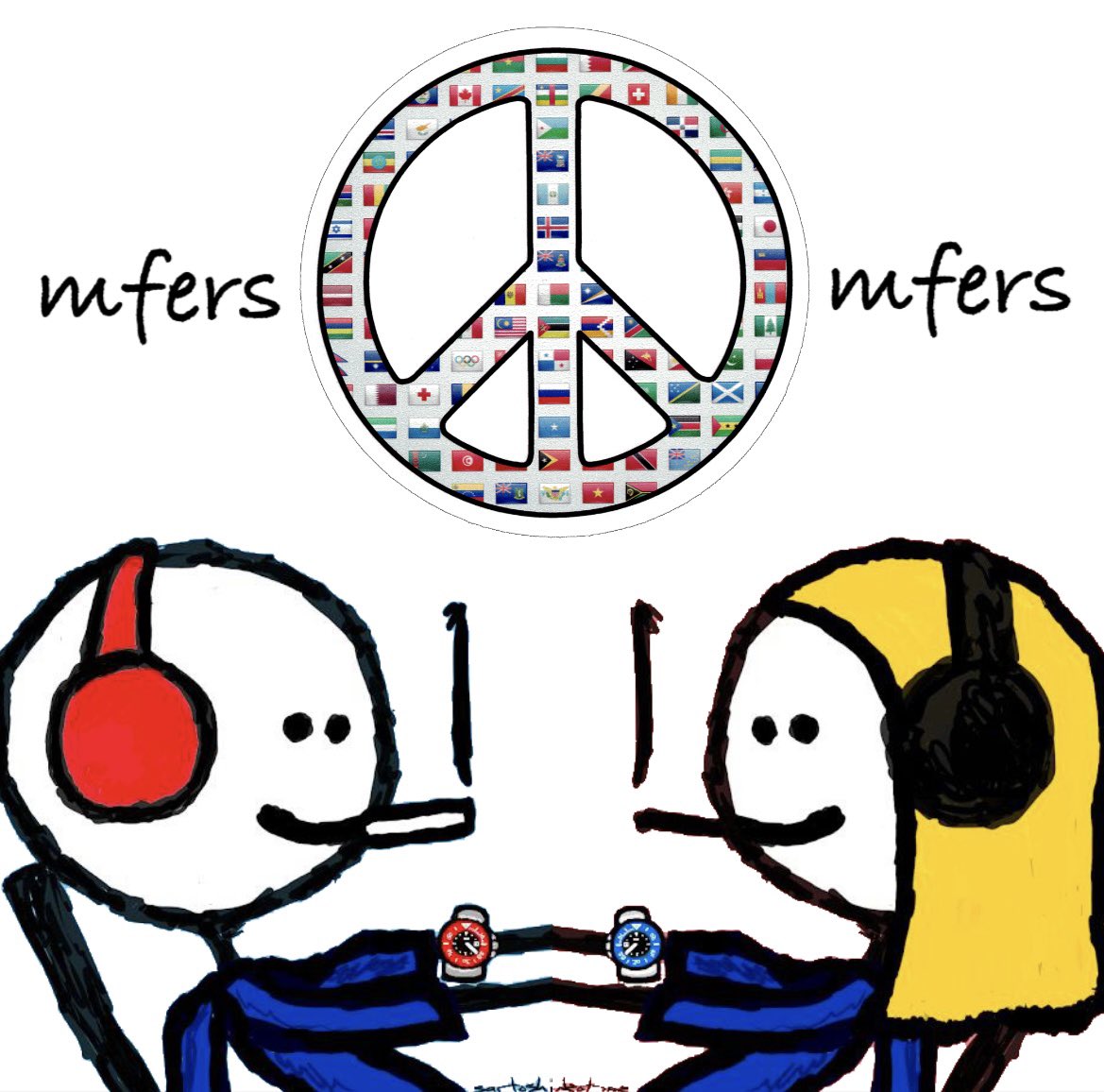 ☮️ 🤝🙏🏼💗 #mfers #Mfer <a href="/sartoshi_nft/">@sartoshi_nft</a>