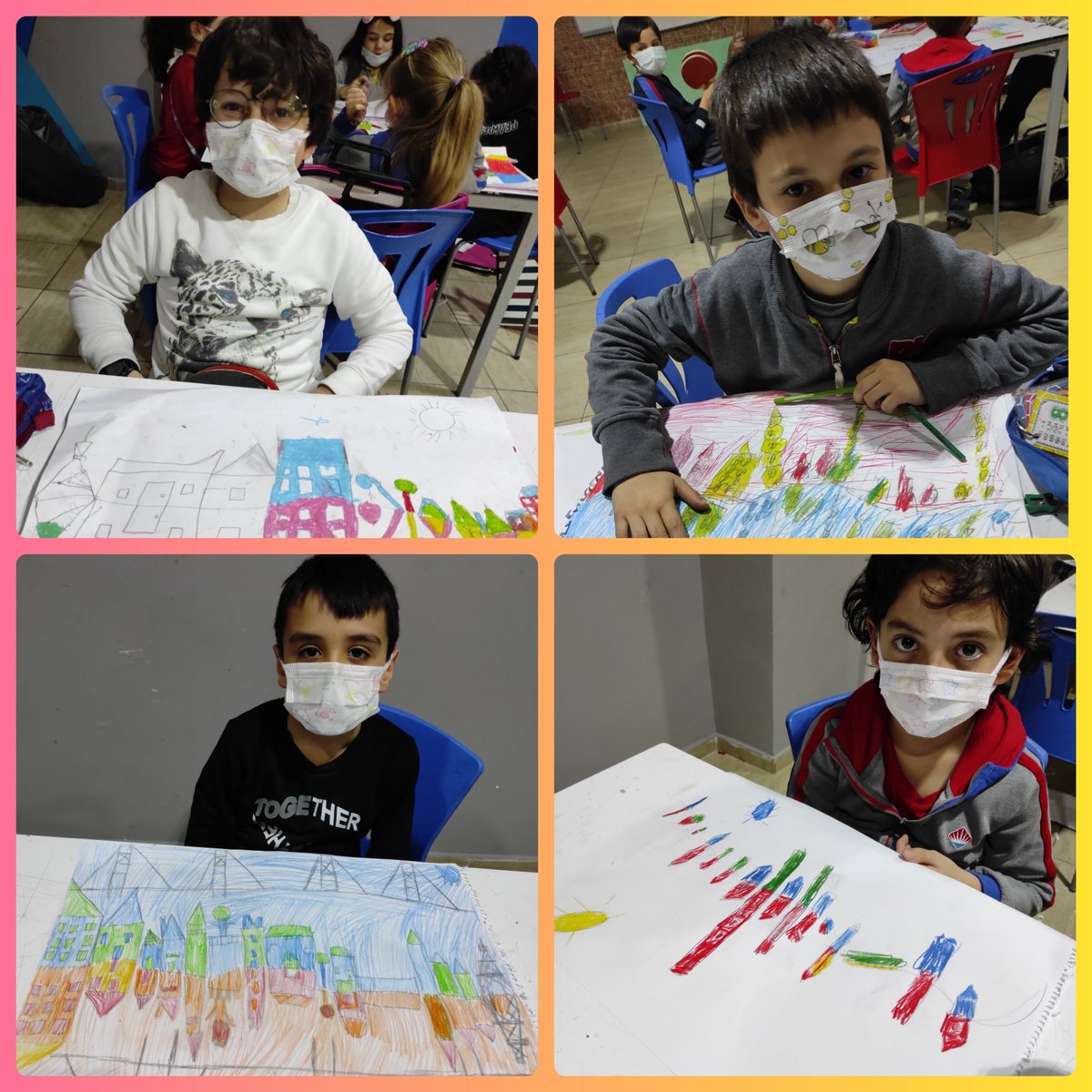 3. Sınıf Küçük Ressamlar Kulübü öğrencilerimiz, oluşturdukları şehir manzaralarını, sıcak soğuk renklerle boyadılar❤️💛🧡-💙💜💚
<a href="/corlubk/">BK Çorlu Kampüsü</a> <a href="/omerfarukozer/">ömer faruk özer</a> <a href="/aynurbalkan22/">Aynur BALKAN</a> <a href="/ilkay_tandogan/">İlkay Nazlı Tandoğan</a> <a href="/fethiyebalaban1/">fethiyebalabanli</a> <a href="/asli_hamzaoglu/">Aslıhan Hamzaoğlu</a>