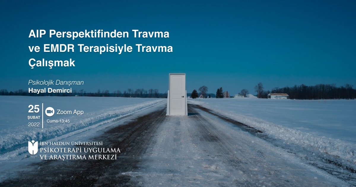 @Traumaresilienc lab olarak bu hafta Psikolojik Danışman Hayal Demirci ile 'AIP Perspektifinden Travma ve EMDR Terapisiyle Travma Çalışmak' üzerine konuşacağımız etkinliğimize davetlisiniz!

*Etkinliğimiz ücretsizdir.

*Kayıt için elif.karatas@ibnhaldun.edu.tr