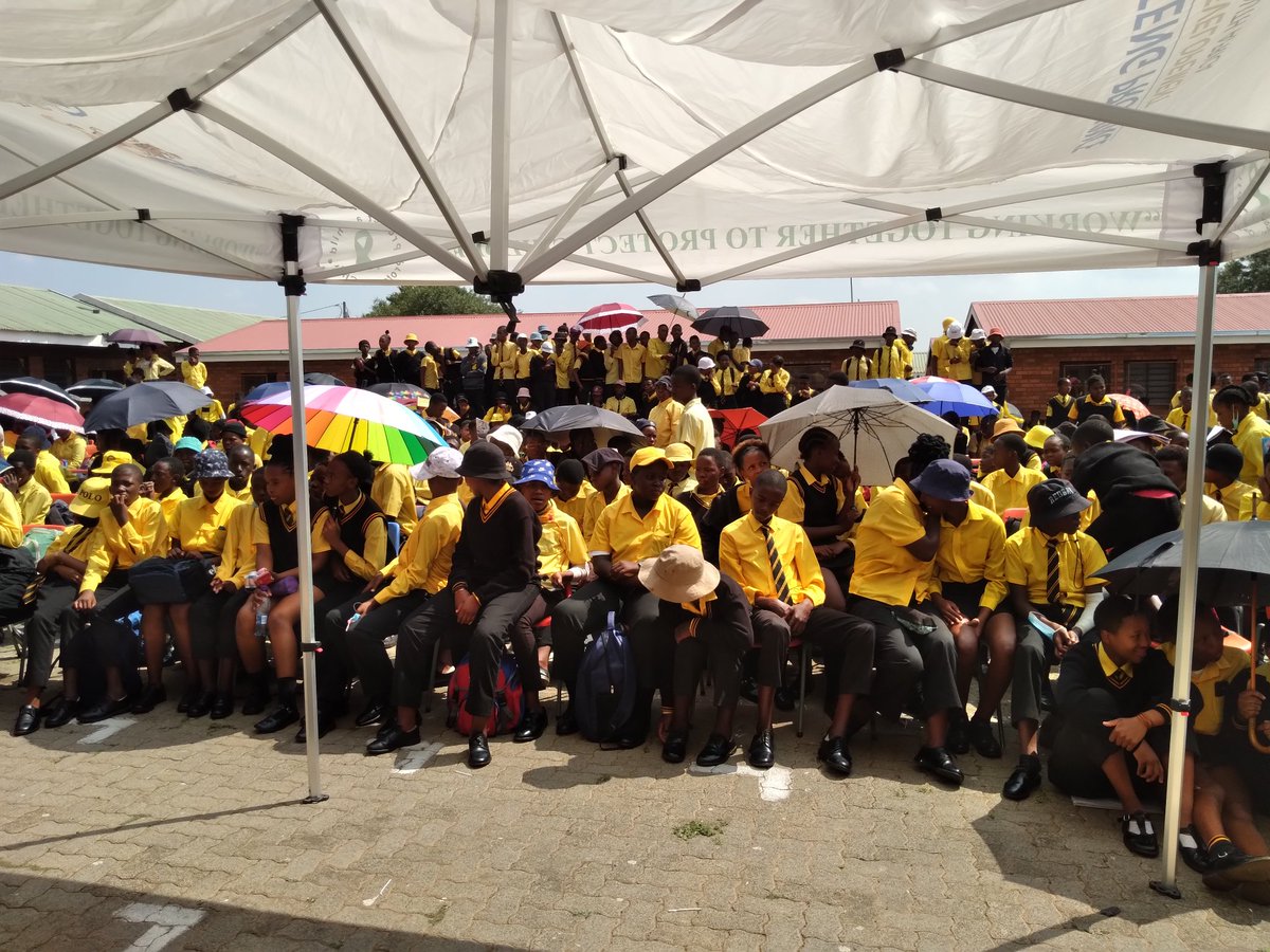 InInitiatives's tweet photo. (WIM is @OneOfTheShools in orange farm to facilitate the program of bullying @WomenInMotion we say not to bullying at schools #BullyingMustFall
Jabulile Secondary school is were we at right now.... https://t.co/vMoOGsZSoW