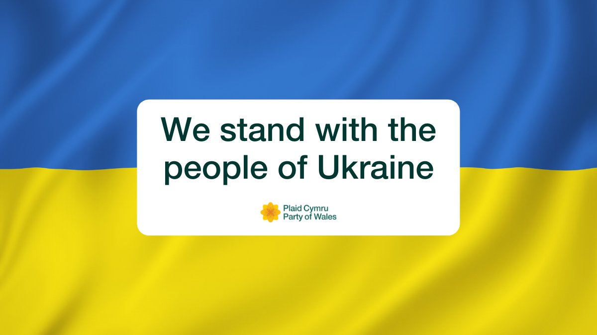 Plaid_Cymru's tweet photo. Ukraine’s national sovereignty and the right of Ukrainians to live in peace must be upheld. 

Plaid Cymru stands with Ukraine.

🏴󠁧󠁢󠁷󠁬󠁳󠁿🇺🇦❤️ https://t.co/on85TpgVOM