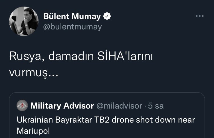 Şu geri kafalıya söyleyin o sihayı vurmak icin kullandıkları füze o sihadan daha pahalı 🤕