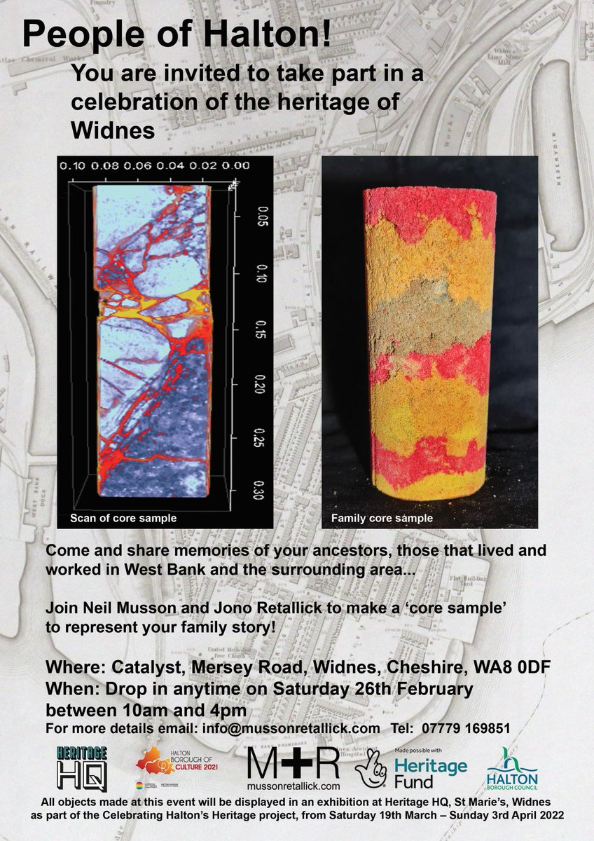 Celebrate Halton (@halton2021) on Twitter photo Join Celebrating Halton's Heritage <a href="/CatalystSDC/">Catalyst SDC</a> on Sat. 26th Feb, 10-4pm. We're collecting stories of families from West Bank & surrounding area & would love to hear yours. Come & meet artists Neil and Jono who are creating our 1st exhibition <a href="/HHeritageHQ/">HeritageHQ</a> in <a href="/HSHVCA/">HSHVCA</a> in St Marie's Join Celebrating Halton's Heritage <a href="/CatalystSDC/">Catalyst SDC</a> on Sat. 26th Feb, 10-4pm. We're collecting stories of families from West Bank & surrounding area & would love to hear yours. Come & meet artists Neil and Jono who are creating our 1st exhibition <a href="/HHeritageHQ/">HeritageHQ</a> in <a href="/HSHVCA/">HSHVCA</a> in St Marie's