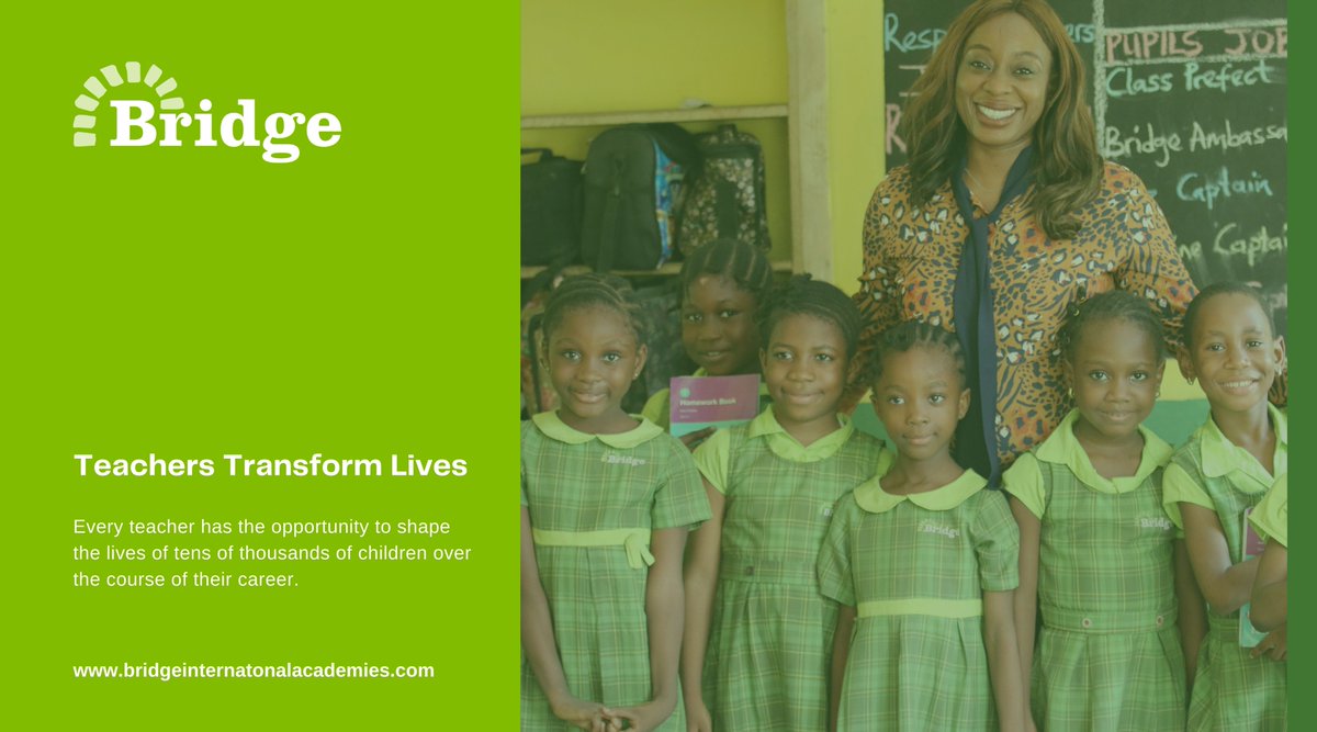 BridgeIntlAcads's tweet photo. Teachers need to be supported, trained and empowered. They need resources that will enable them to teach effectively and material that is designed to help children learn.
Discover more, visit:
https://t.co/21ShDuHZuT
#BridgeIntlAcads https://t.co/sjknA1ZJRl