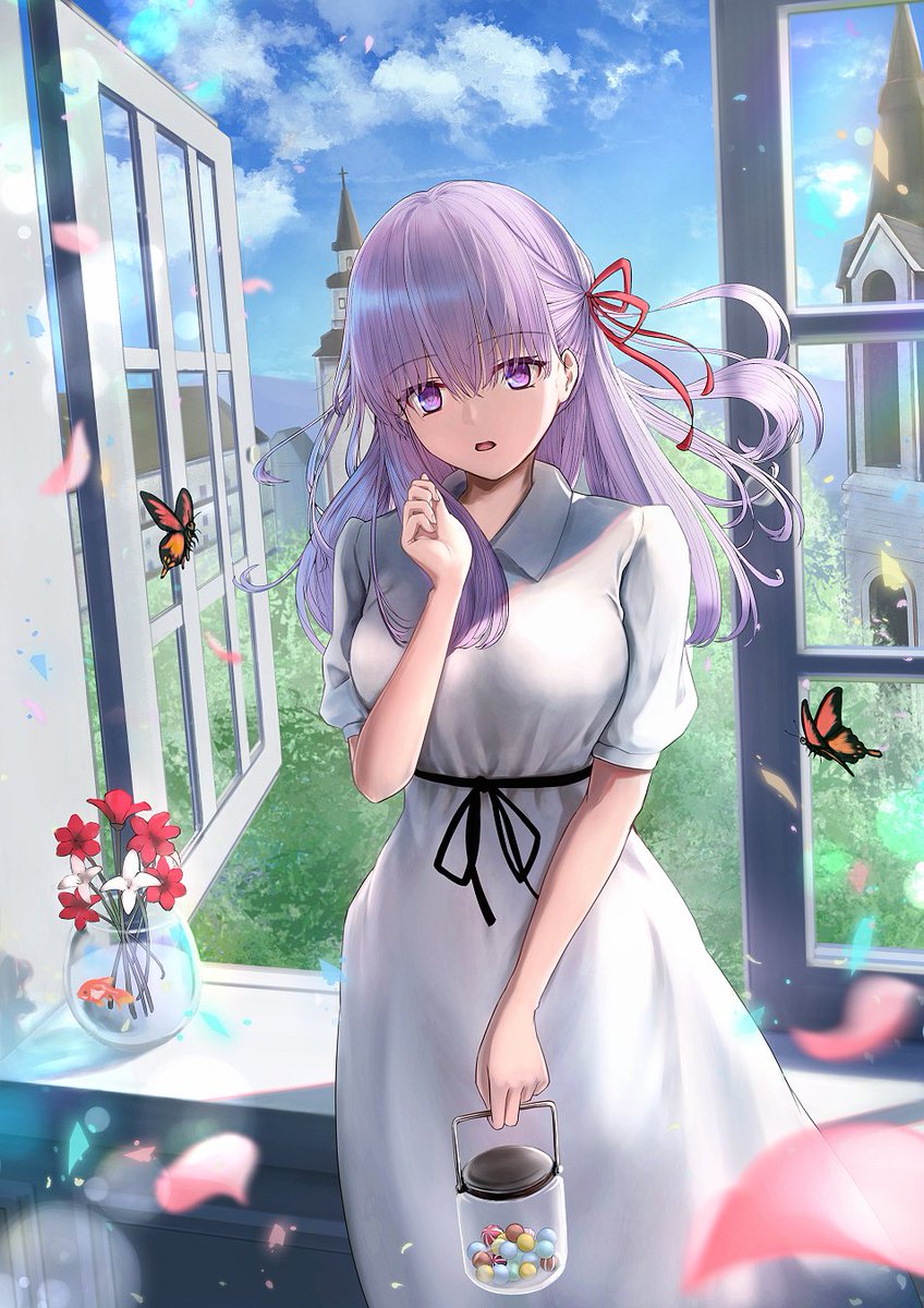 Fate 綺麗な背景とマッチした桜ちゃんイラストが怖カワイイ Fateツイッター情報まとめ