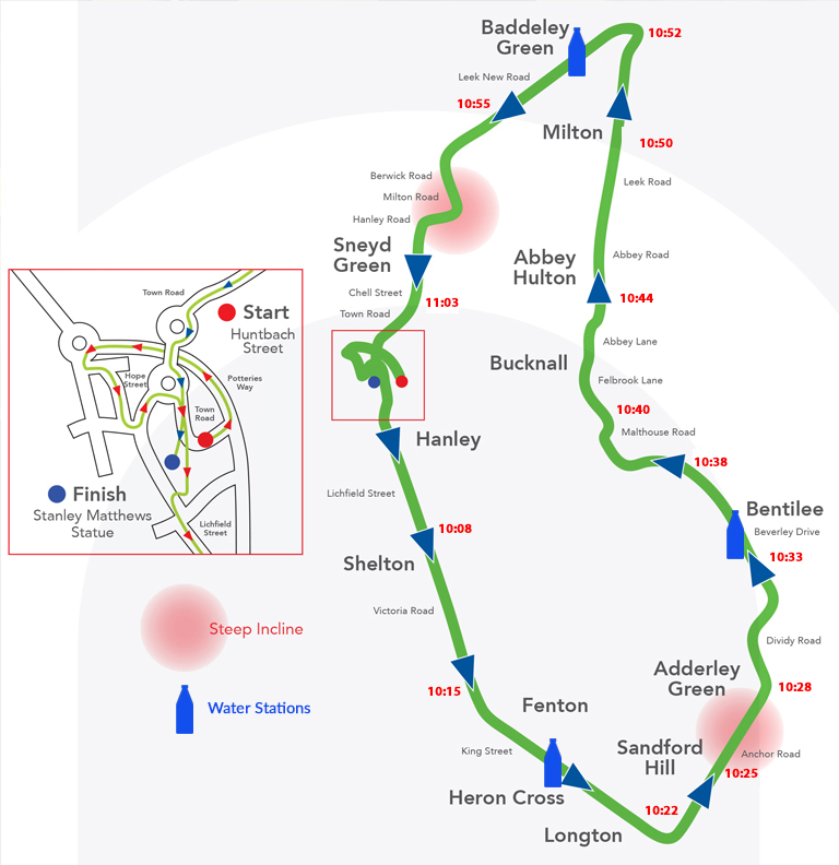 SoTCityCouncil's tweet photo. If this year is your first time taking on the #PottersArf here is a map of the complete 13.1 mile for runners, walkers and relay teams. 🏃‍♀️🏃‍♂️🏅
Entries are still open if you fancy the challenge - https://t.co/6yEeYQyTBD https://t.co/KcEqQTveGY