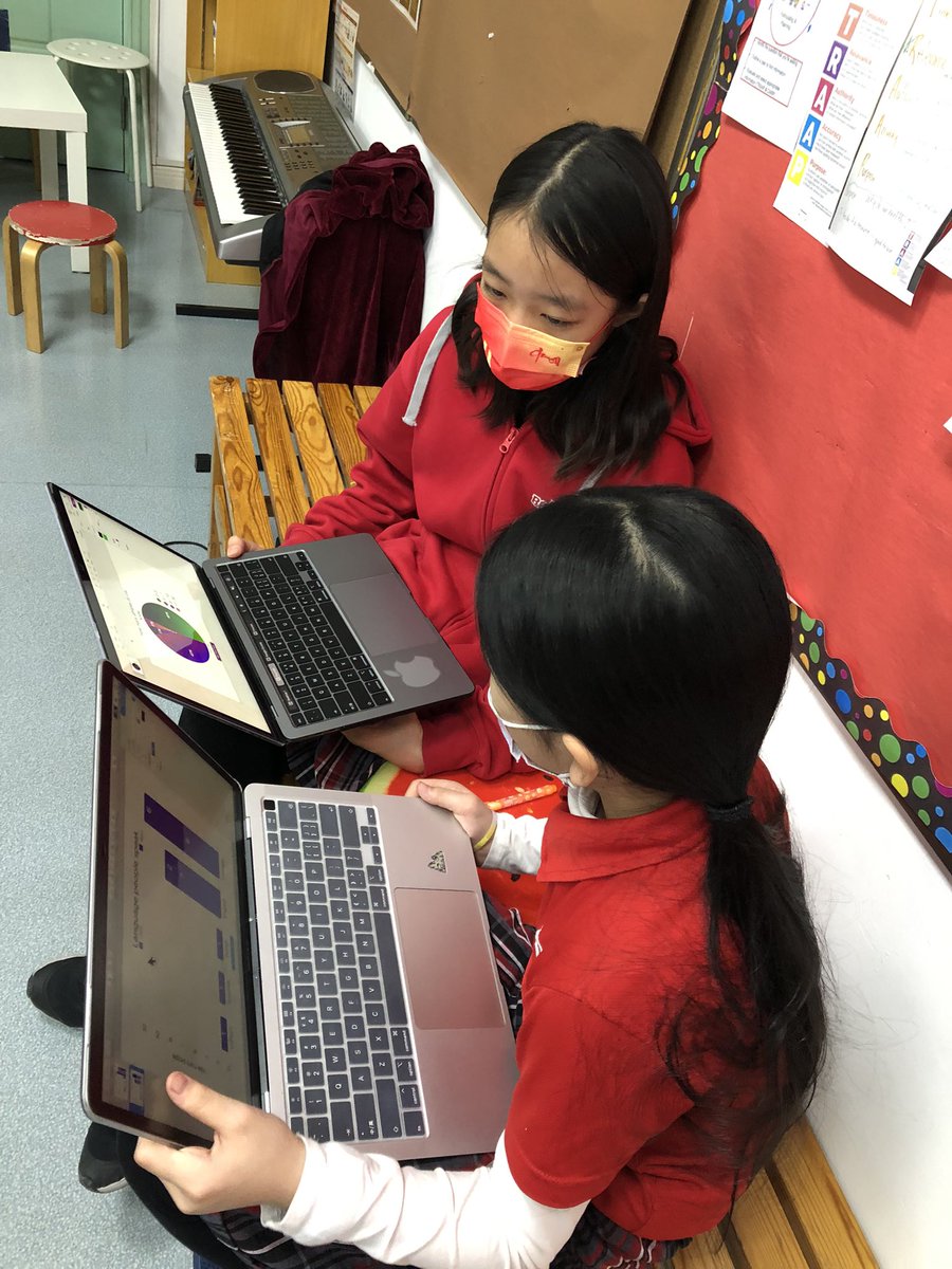 schmudkr's tweet photo. Collaborating with feedback using Keynote tools to format our class break data into visually appealing graphs! #myCISB #numeracy https://t.co/7l9AgvtC48