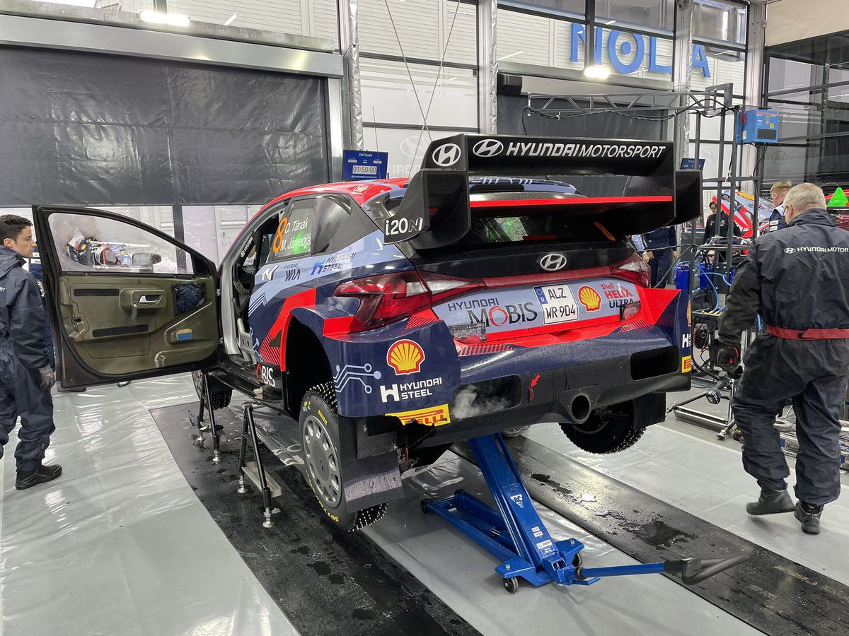First two runs of <a href="/RallySweden/">Rally Sweden</a> shakedown completed. The feeling is good! 🤙

#RallySweden #HMSGofficial #rallying #goOtt #TanakFanArmy #OttTanak #MartinJarveoja