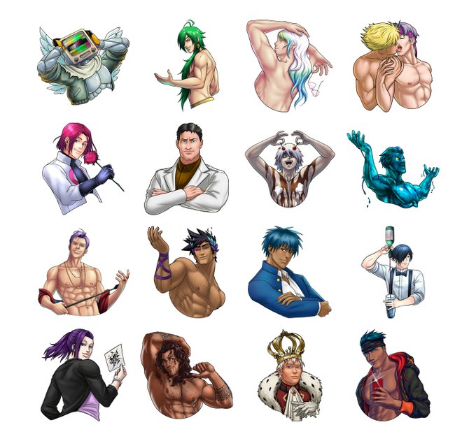 Stick it to me, daddy! 

Enjoy the Gay Harem Sticker pack for Telegram 

https://t.co/VLLrvABzx2 

#gayharem