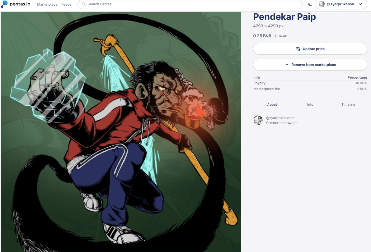 Manifest item mint. 🤲🤲. Actually, there is no description for these 2 fella. Draw with random ideas come from Group drawing on FB.
<a href="/pentas_io/">Pentas | NFT Marketplace</a> <a href="/Pentasian/">PENTASIAN</a> 
#pentas #pentasian #nft #nftcollector #NFTFam #cryptoart #MalaysiaNFT #malaysiaartist #nfttrader #NFTCommunity #NFTartist