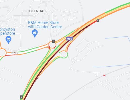 smoothscotland's tweet photo. #M80

One lane is blocked on the #M80 S/B at J2 due to a broken down bus! Wintery conditions remain in the area so pass with caution!

Recovery is on the way to the scene! https://t.co/D23UXGeDAo