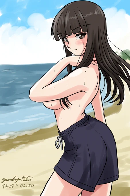 #くそ寒いので水着絵を貼る 